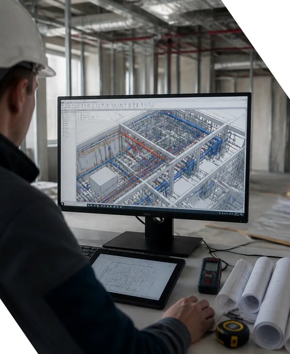 Создание BIM модели инженерных сетей для объектов в Устях-Джегуте